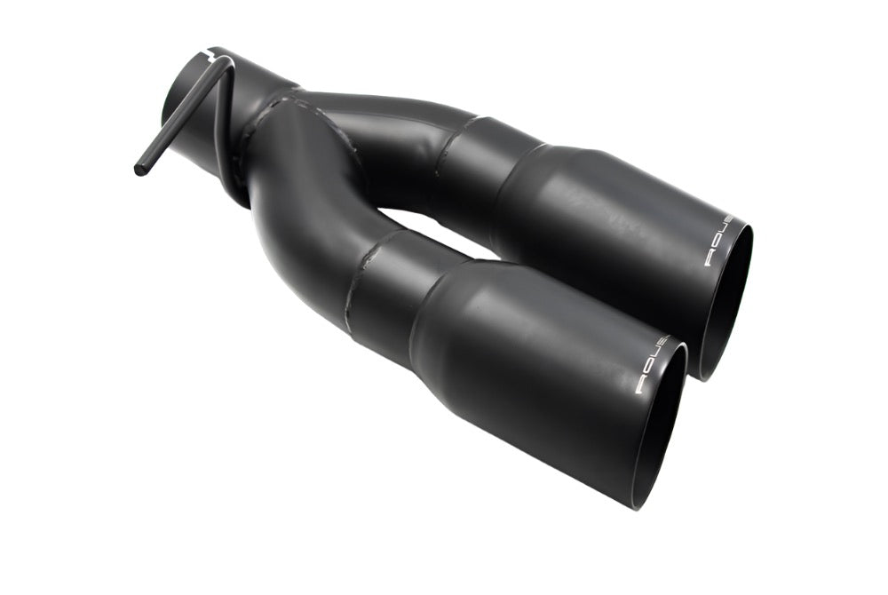 Roush 21-24 Ford F-150 5.0L 4in Black Exhaust Y Tip Kit