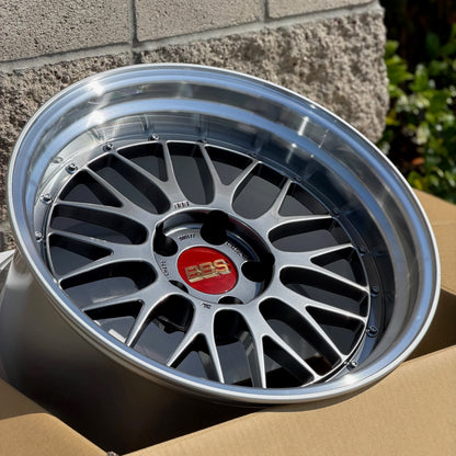 BBS LM 18x10.5 +15 5x114.3 Diamond Black (SET)