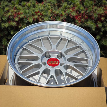 BBS LM 19x10.5 +15 5x114.3 Diamond Silver (SET)