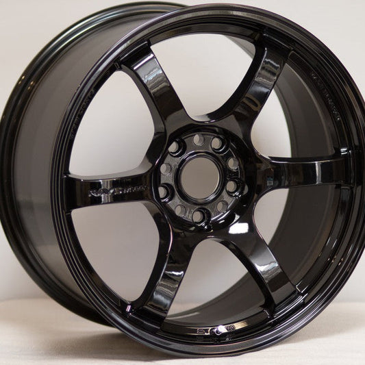 Gram Lights 57DR 18x9.5 +22 5x114.3 Glossy Black (SET)