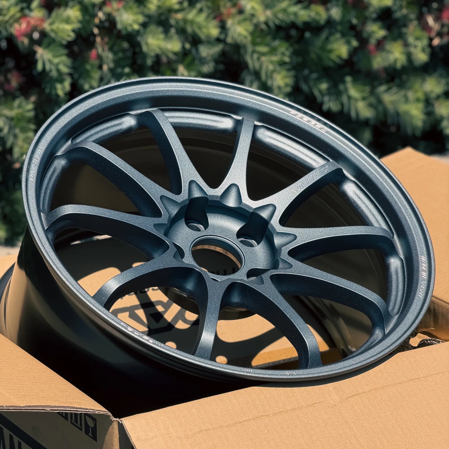 Volk Racing CE28N-Plus M-Spec 18x9.5 +38 5x114.3 Blast Gunmetal (SET)