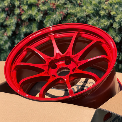 Volk Racing CE28N-Plus 18x9.5 +22 5x114.3 Red (SET)