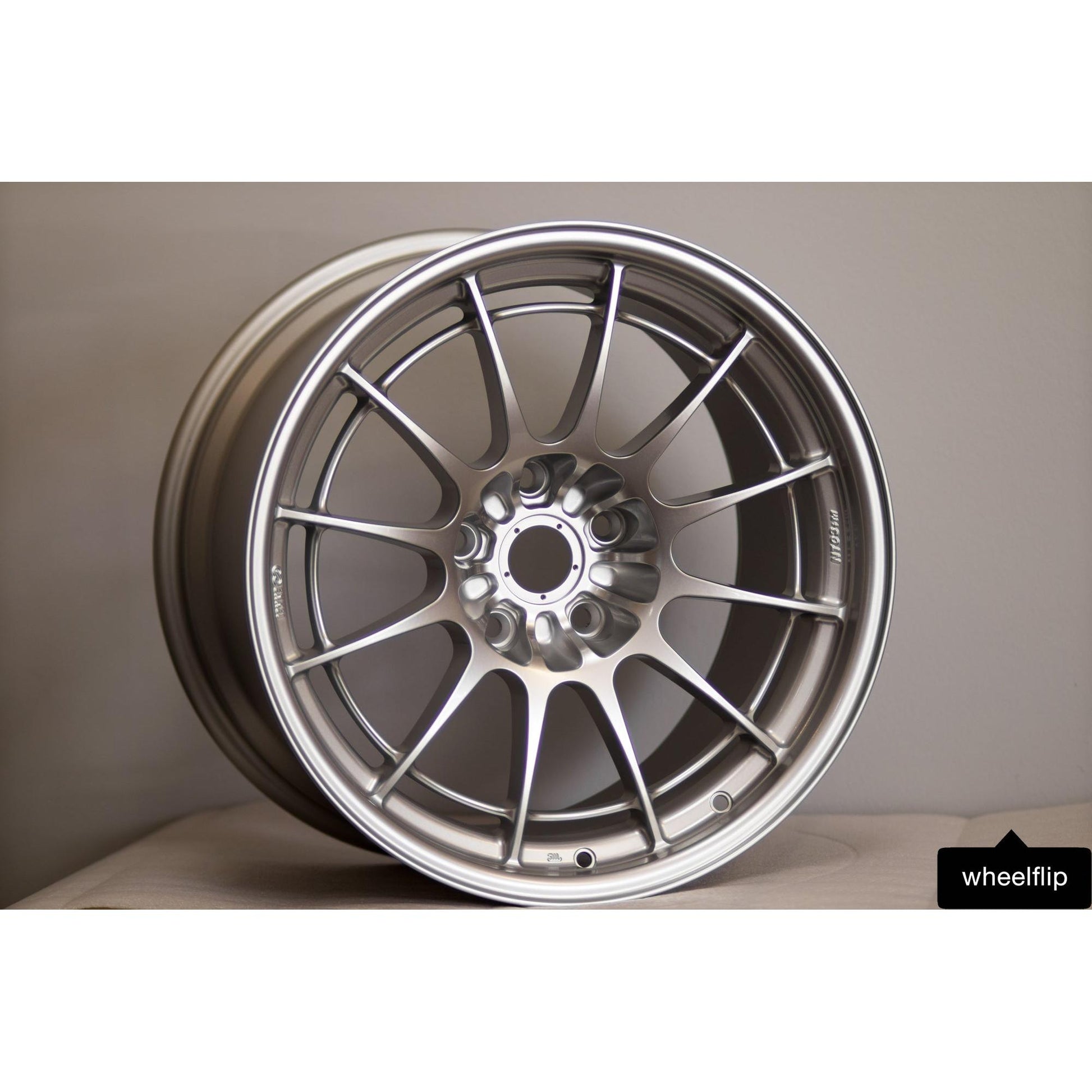Enkei NT03+M 18x9.5 +40 5x108 F1 Silver-WheelFlip