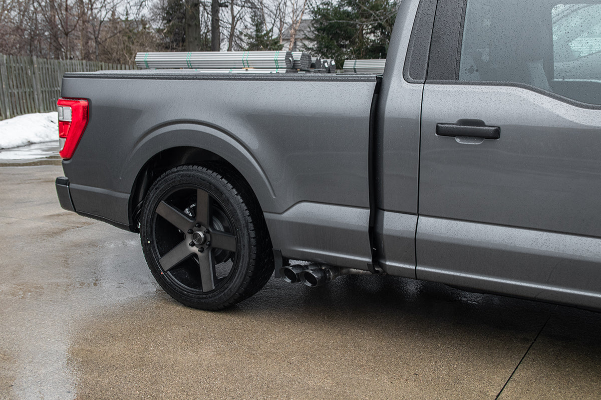 CORSA Sport / 3.0 in Cat-Back Front of Tire Exit | 2021-24 Ford F-150 3.5T EcoBoost (157.2" WB) (21168)