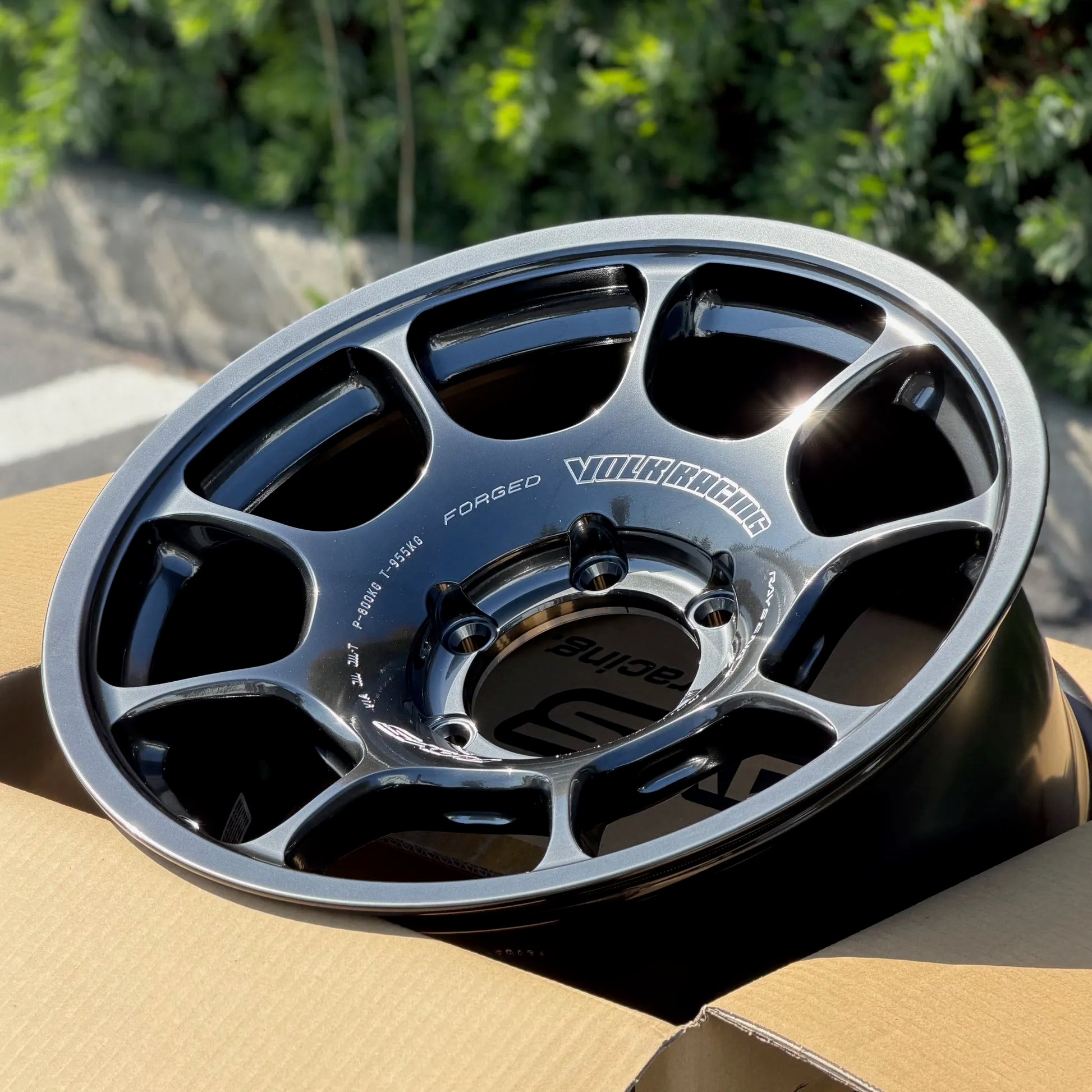 Volk Racing ZE40X 17x8.5 +15 6x139.7 Shining Black Wheels for
