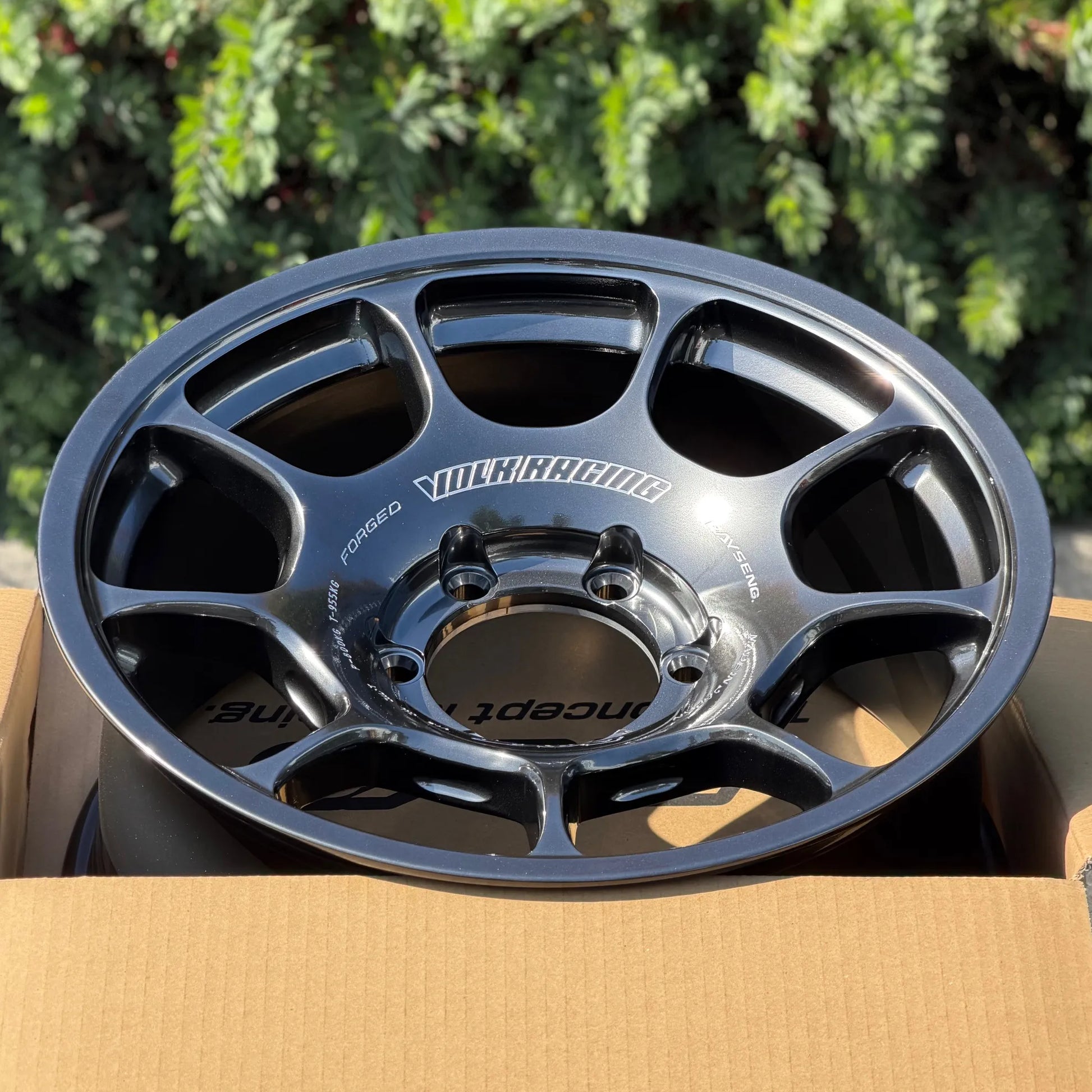 Volk Racing ZE40X 17x8.5 +15 6x139.7 Shining Black Wheels for