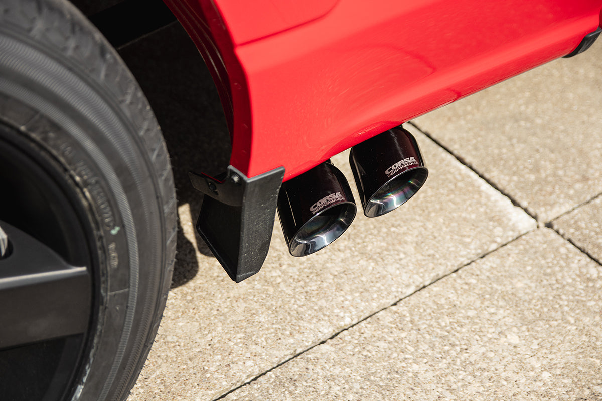 CORSA Sport / 3.0 in Cat-Back Front of Tire Exit | 2021-24 Ford F-150 3.5T EcoBoost (157.2" WB) (21168)