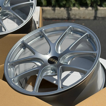 BBS RI-A 19x9 +50, 19x12 +61 5x130 Diamond Silver (SET)
