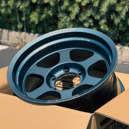 Volk Racing TE37XT M-Spec 17x8.5 -10 6x139.7 Matte Blue Gunmetal (SET)