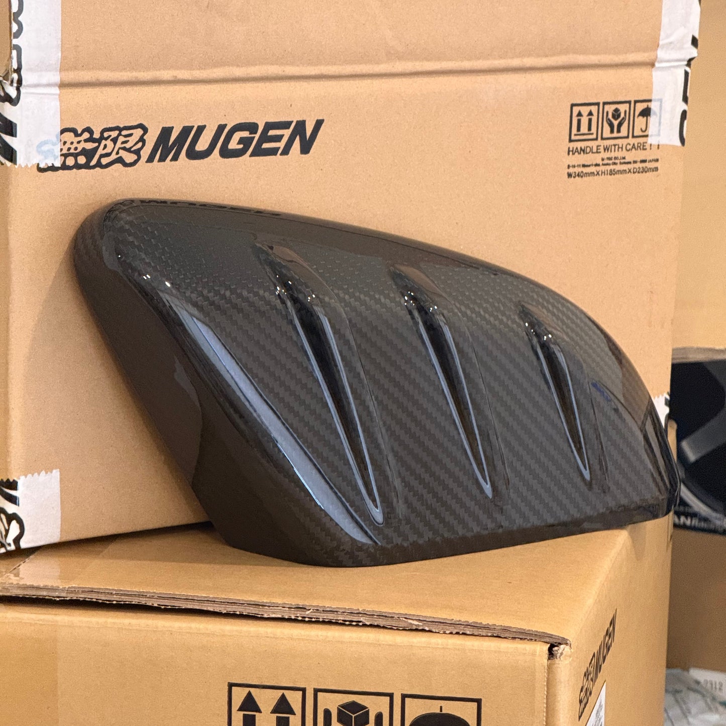 Mugen Carbon Fiber Door Mirror Cover Set - Honda Civic FK7 / FK8