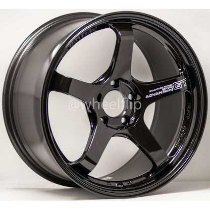 Advan GT Beyond 18x9.5 +38 5x114.3 Titanium Black (SET)