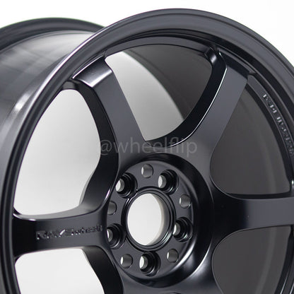 Gram Lights 57DR 17x9 +22 5x114.3 Semi Gloss Black