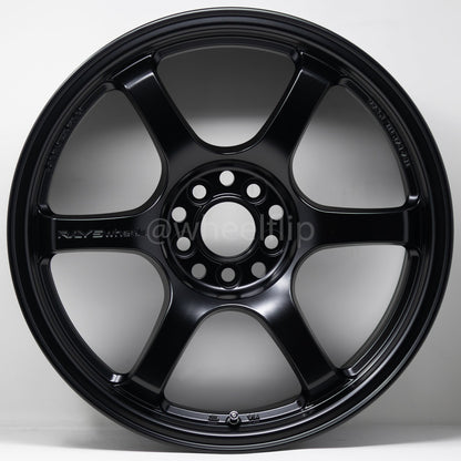 Gram Lights 57DR 17x9 +12 5x114.3 Semi Gloss Black