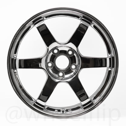 Volk Racing TE37 Saga SL 18x9.5 +22 5x114.3 Chrome Plating (SET)