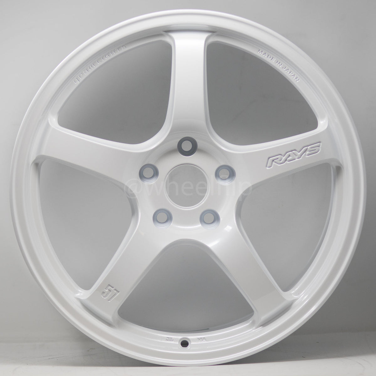 Gram Lights 57CR 18x9.5 +38 5x114.3 Ceramic White Pearl