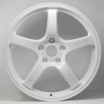 Gram Lights 57CR 18x9.5 +38 5x114.3 Ceramic White Pearl