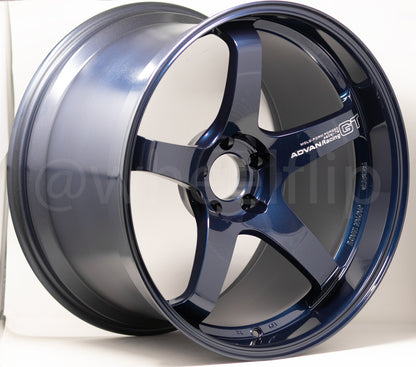 Advan GT Premium 20x10 +35, 20x12 +20 5x114.3 Racing Titanium Blue (SET)