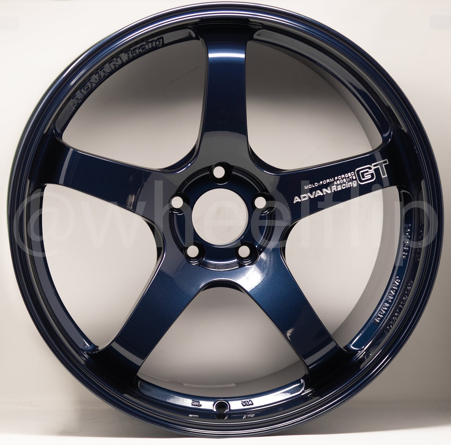 Advan GT Premium 20x10 +35, 20x12 +20 5x114.3 Racing Titanium Blue (SET)