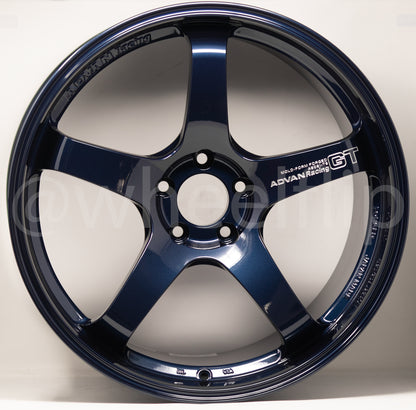 Advan GT Premium 20x10 +35, 20x12 +20 5x114.3 Racing Titanium Blue (SET)