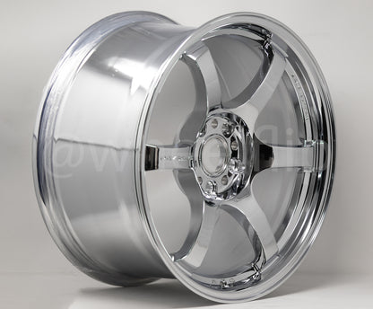 Gram Lights 57DR 18x9.5 +22 5x114.3 Chrome Plating (SET)