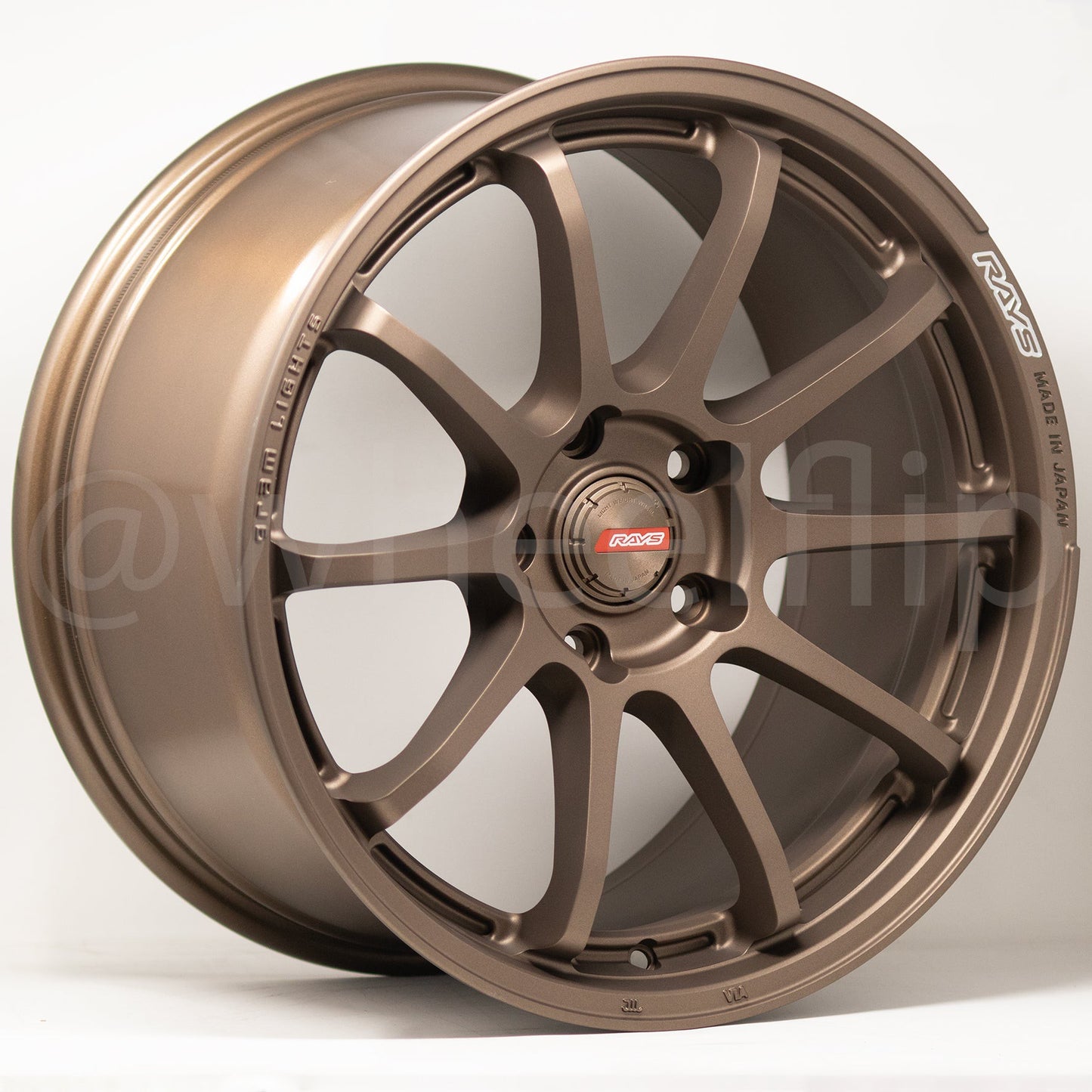 Gram Lights 57NR 18x9.5 +38 5x114.3 Dark Bronze (SET)