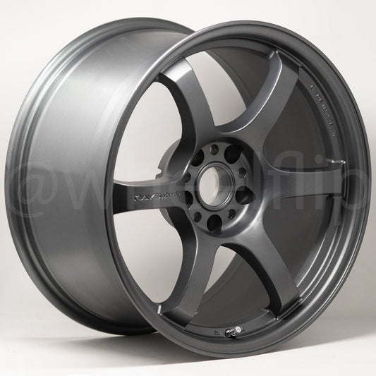 Gram Lights 57DR 18x8.5 +37 5x100 Gun Blue 2-WheelFlip