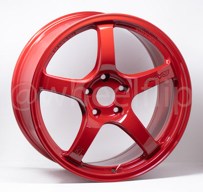 Gram Lights 57CR 18x9.5 +38 5x114.3 Milano Red (SET)