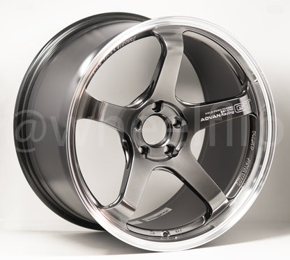 Advan GT 19x9.5 +25, 19x11 +35 5x112 Beyond Machining & Hyper Platinum Black (SET)