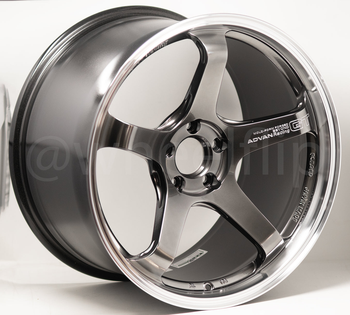 Advan GT 19x9.5 +25, 19x11 +35 5x112 Beyond Machining & Hyper Platinum Black (SET)