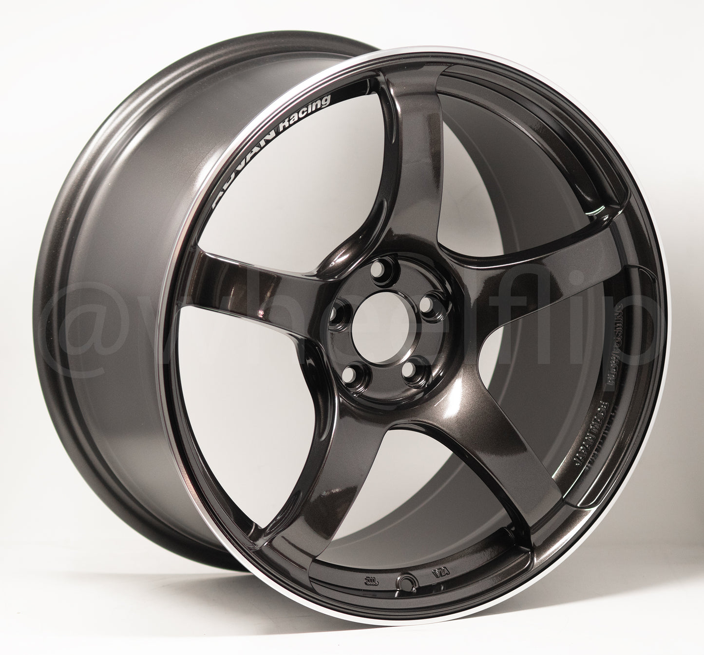 Advan TC4 18x9.5 +45 5x100 Black Gunmetallic & Ring (SET)