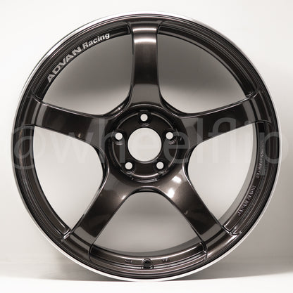 Advan TC4 18x9.5 +45 5x100 Black Gunmetallic & Ring (SET)