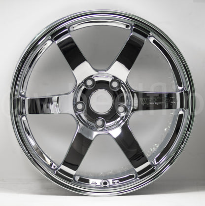 Volk Racing TE37 Saga S-Plus 18x9.5 +20 5x120 Chrome Plating (SET)