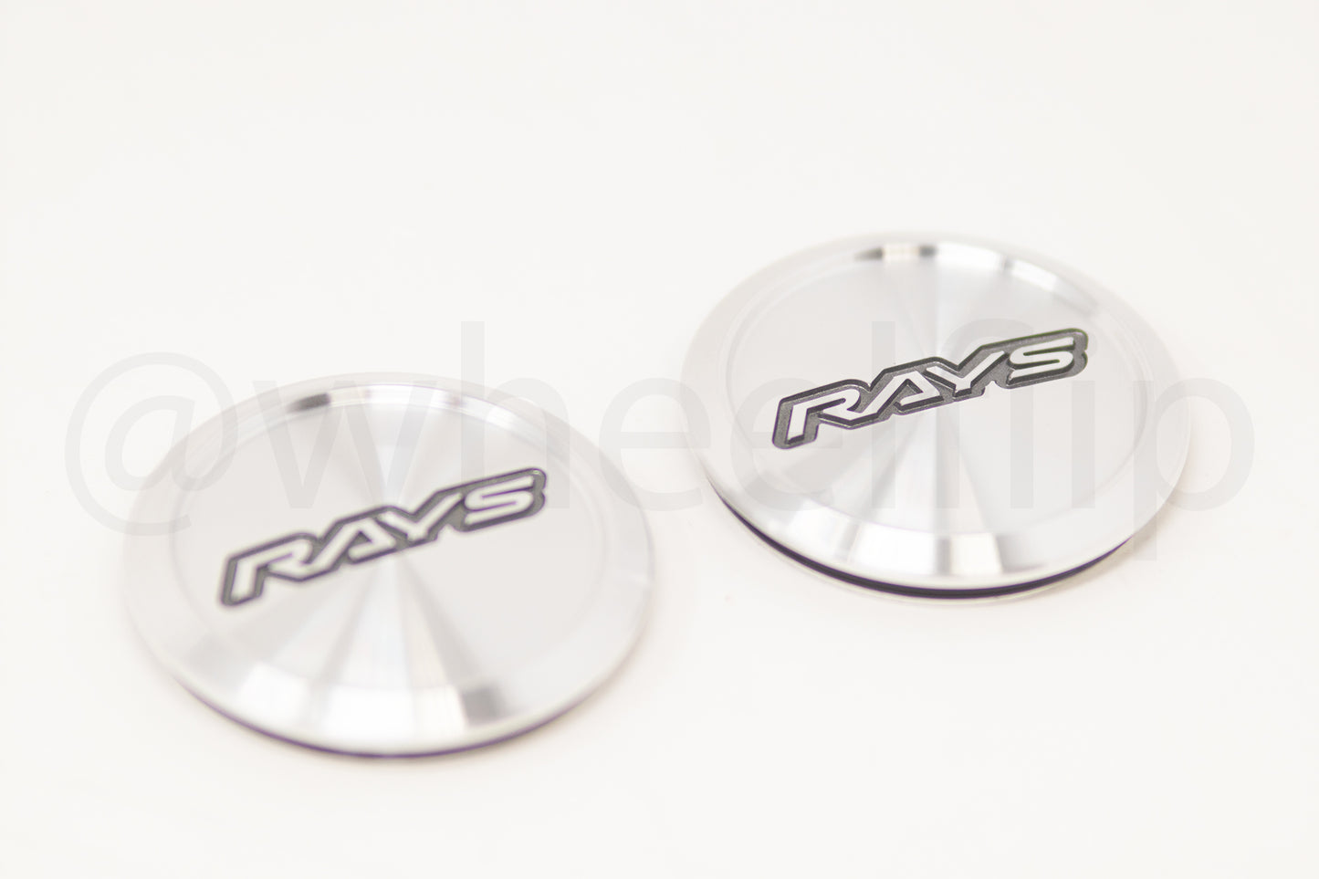 Rays Volk Racing Low Type Center Cap - Diamond Cut/ Silver (SET)