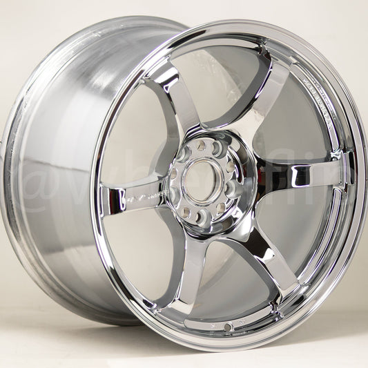 Gram Lights 57DR 18x10.5 +22 5x114.3 Chrome Plating (SET)