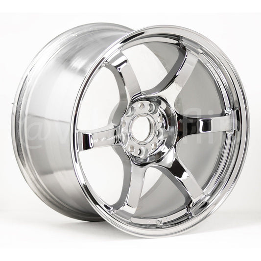 Gram Lights 57DR 18x10.5 +12 5x114.3 Chrome Plating (SET)