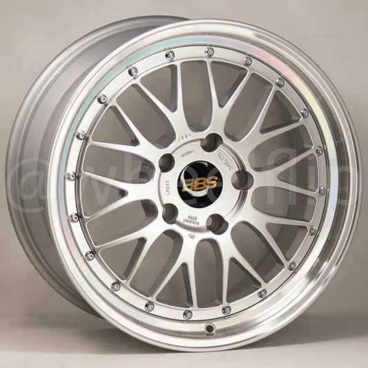 BBS LM 18x9 +50 5x130 Diamond Silver (SET)