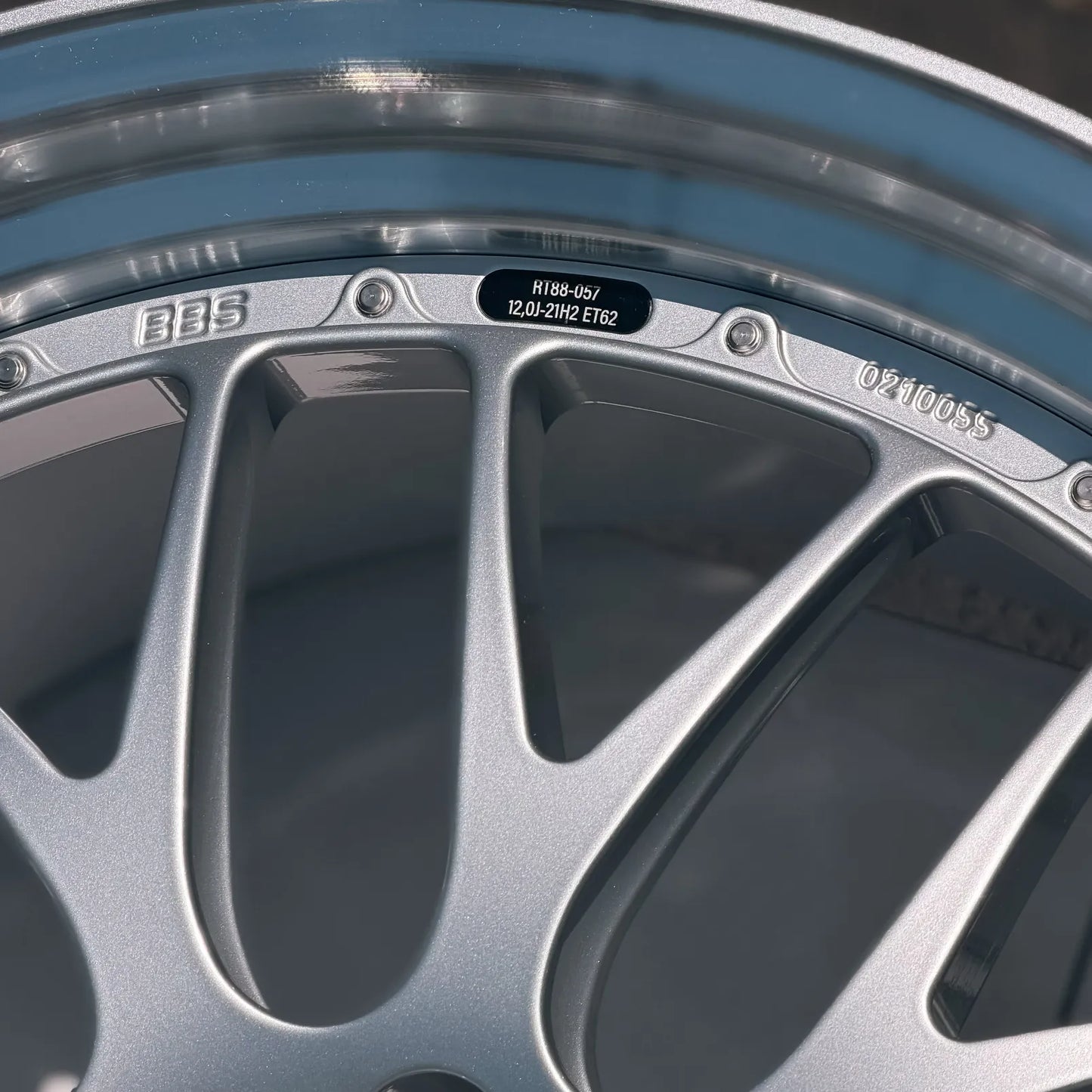 BBS RT88 20x9 +40, 21x12 +62 5x130 Silver (SET)
