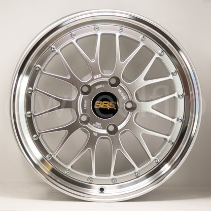 BBS LM 18x9 +50 5x130 Diamond Silver (SET)