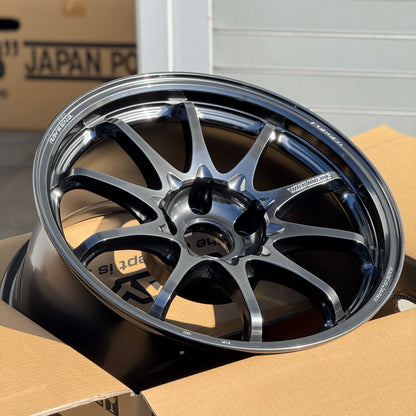 Volk Racing CE28N-Plus 17x9 +22 5x114.3 Shining Black Metal (SET)