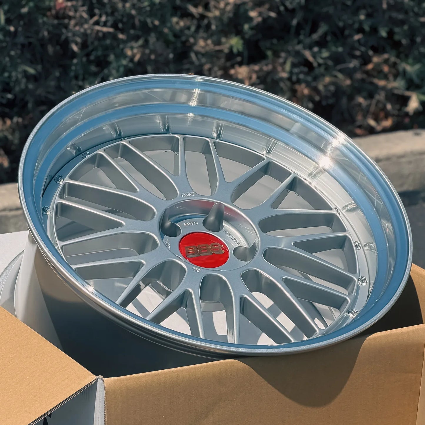 BBS LM 20x9.5 +8, 20x10.5 +15 5x112 Diamond Silver (SET)