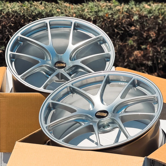 BBS RI-A 19x9 +50, 19x12 +45 5x130 Diamond Silver (SET)