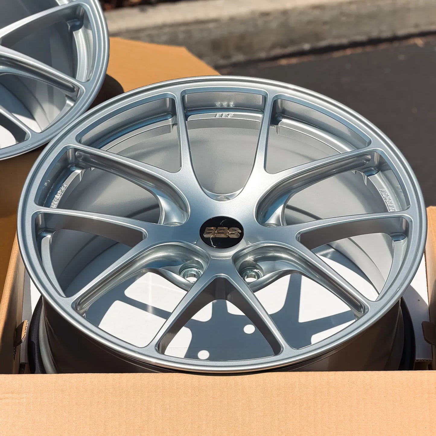 BBS RI-A 19x9 +50, 19x12 +45 5x130 Diamond Silver (SET)