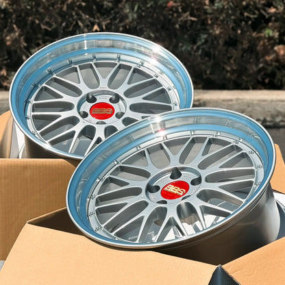 BBS LM 19x9.5 +23, 19x11 +35 5x112 Diamond Silver (SET)