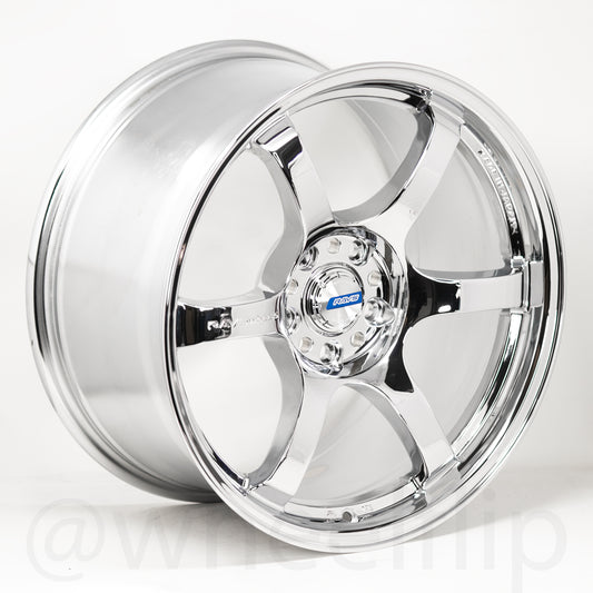 Gram Lights 57DR 18x9.5 +12 5x114.3 Chrome Plating (SET)