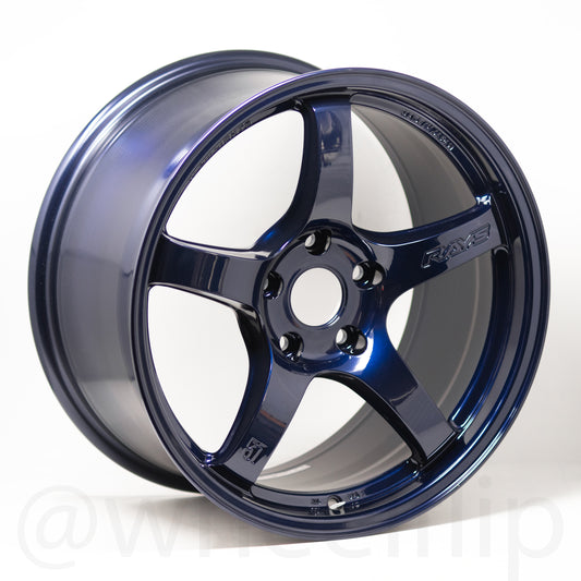Gram Lights 57CR 17x9 +38 5x114.3 Eternal Blue Pearl (SET)