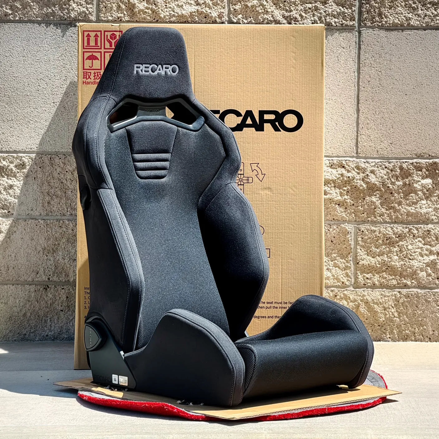 Recaro SR-S BK100 Sport Seat - Kamui Black x Brilliant Mesh Silver