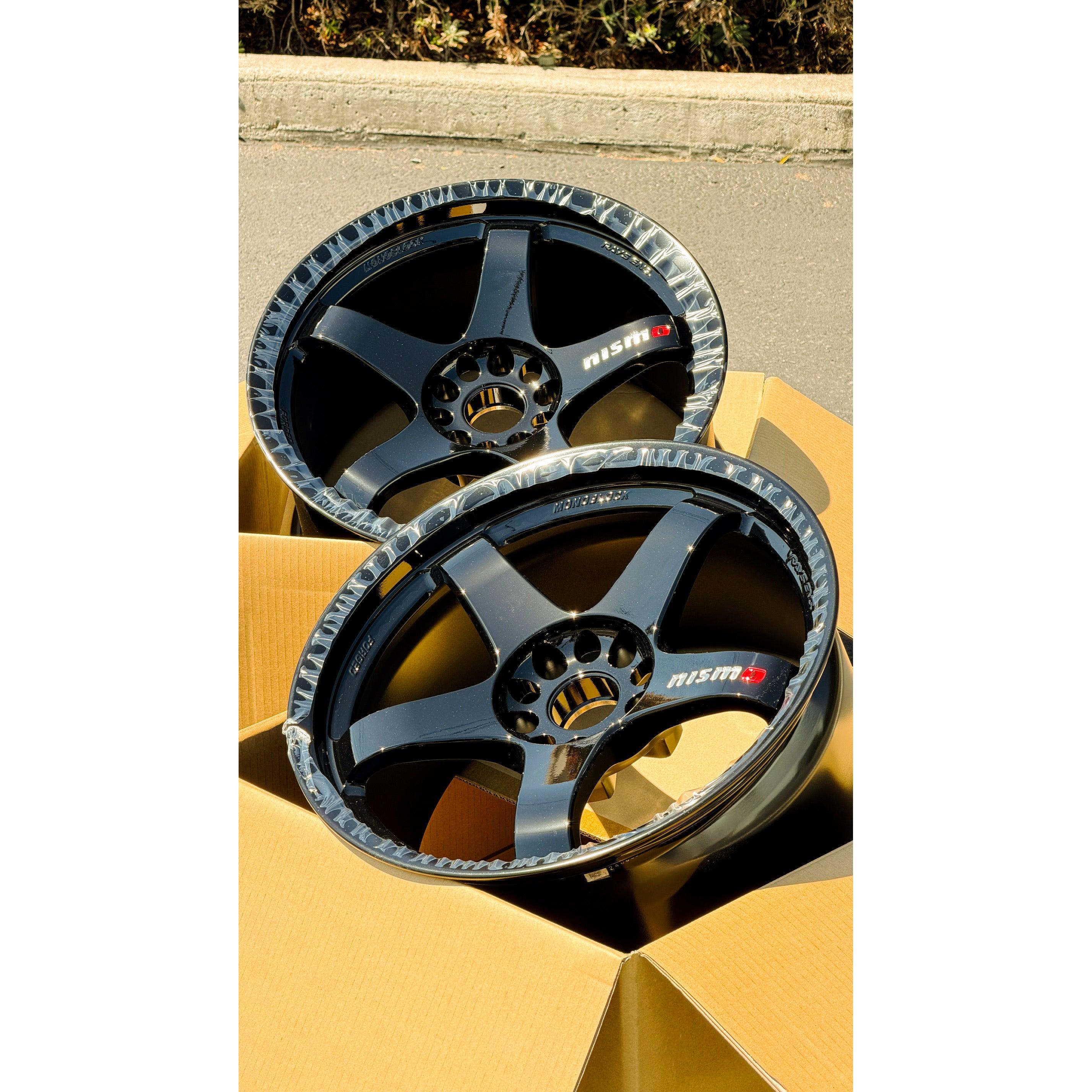 Nismo LMGT4 18x9.5 +12 & 18x10.5 +15 5x114.3 Black – WheelFlip