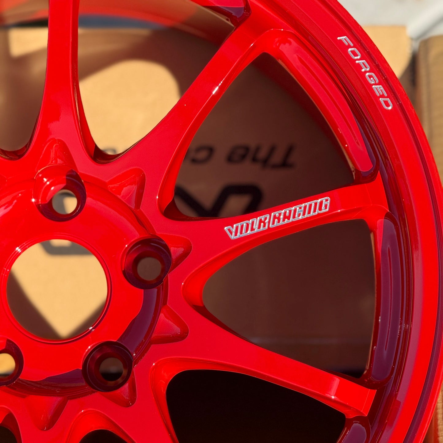 Volk Racing CE28N-Plus 17x10 +44 5x114.3 Red (SET)