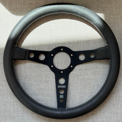 MOMO Prototipo 350mm Black Leather Steering Wheel (PRO35BK)
