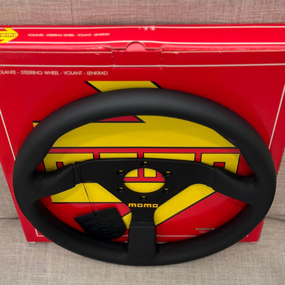 Momo MOD. 78 Steering Wheel 330 mm - Black Leather / Black Spokes